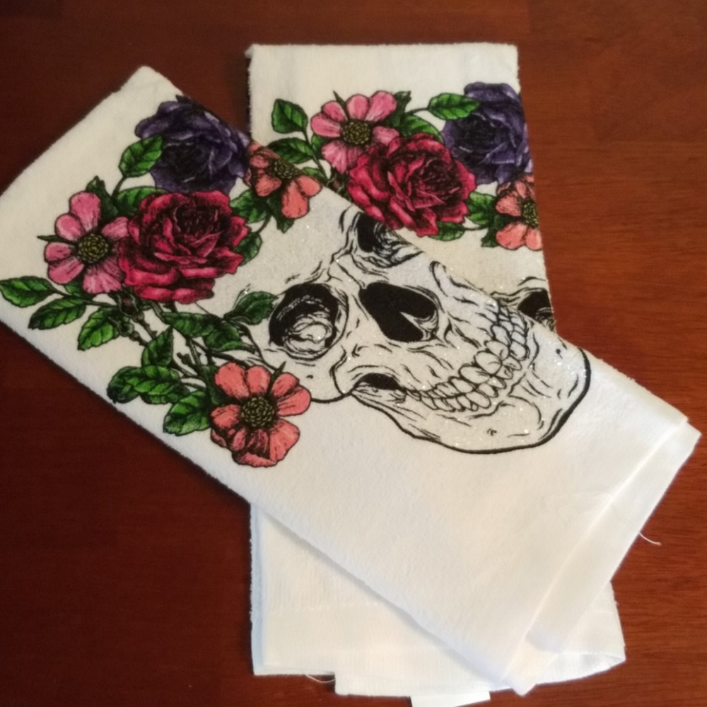 Beautiful Death kitchen dish towel